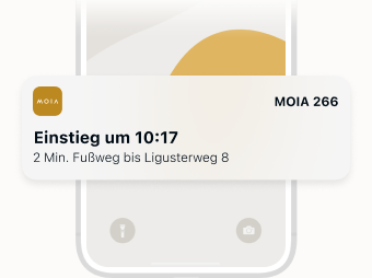 Zu sehen sind die Live Activities Funktion von Apple und Abfahrtinformationen