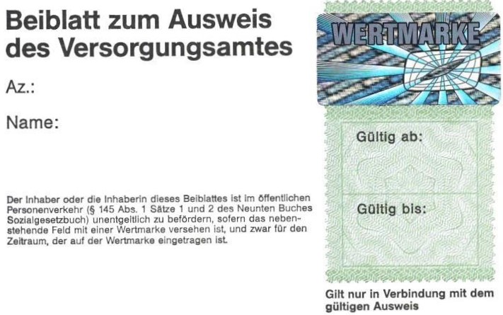 Bild zeigt ein Muster einer Wertmarke